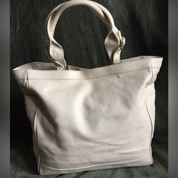 Tory Burch Ivory White Woman's Leather Shoulder Bag Handbag - Picture 4 of 15